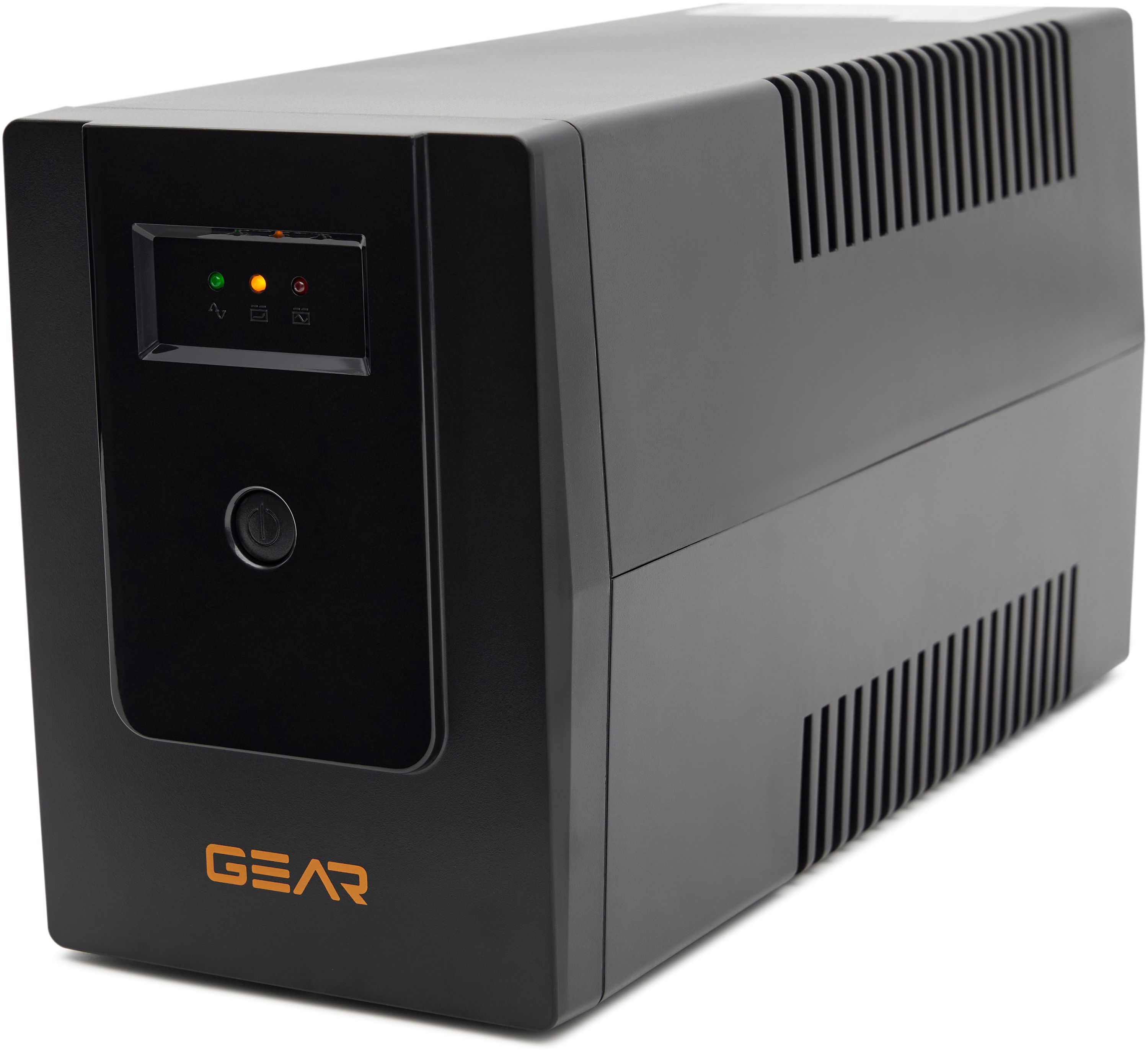 Пристрій безперебійного живлення GEAR 600VA LED plastic RJ45+USB (GU-600PL)